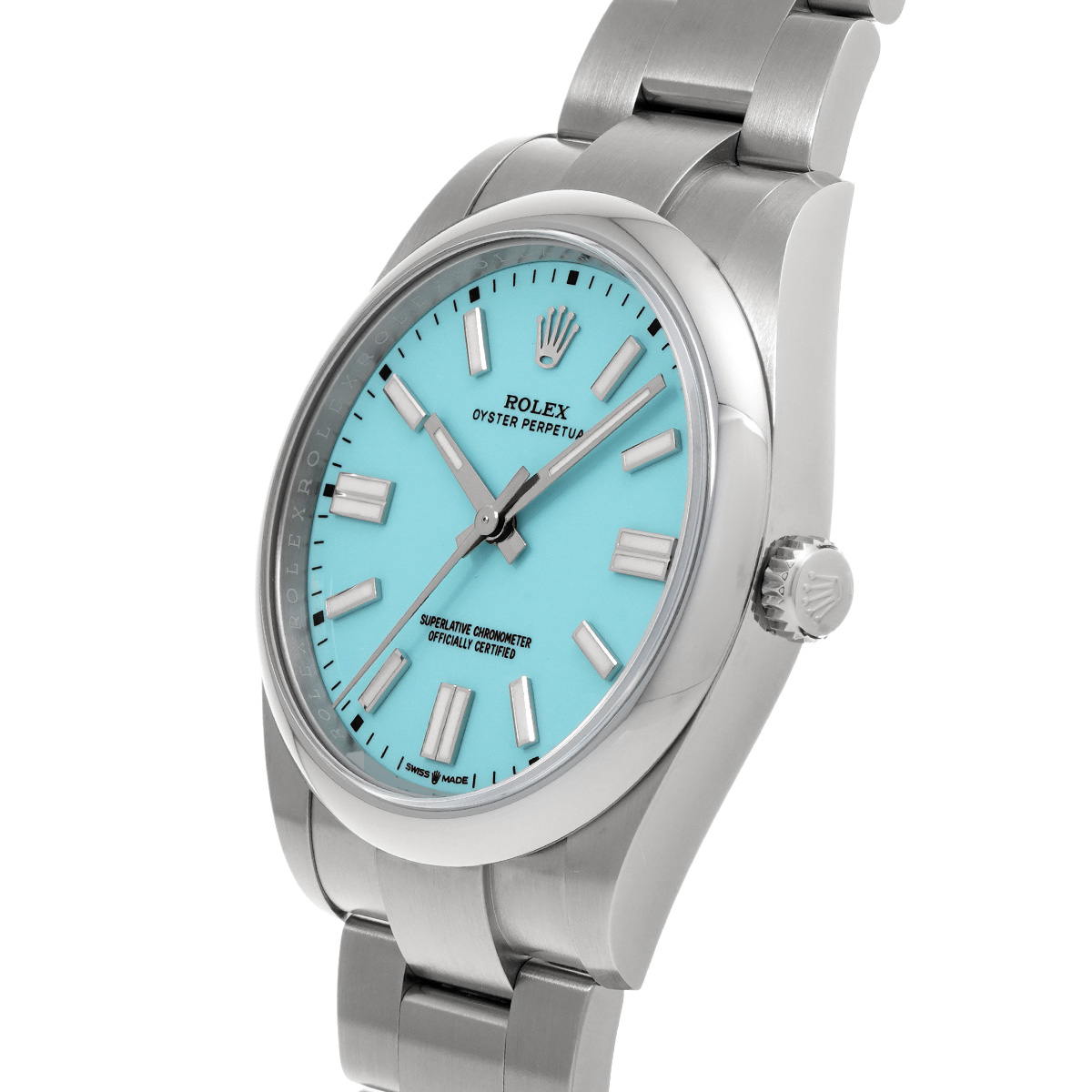ROLEX　ロレックス オイスターパーペチュアル ブルー文字盤